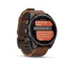 Garmin fēnix® 8 Pro – 47 mm, AMOLED - Sapphire, Karbongrå DLC-titan med kastanjefarget skinnrem - Bilde 3