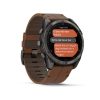 Garmin fēnix® 8 Pro – 51 mm, AMOLED - Sapphire, Karbongrå DLC-titan med kastanjefarget skinnrem - Bilde 3