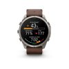 Garmin fēnix® 9 Pro – inReach®, 51mm - Titan med valnøttfarget skinnrem - Bilde 4