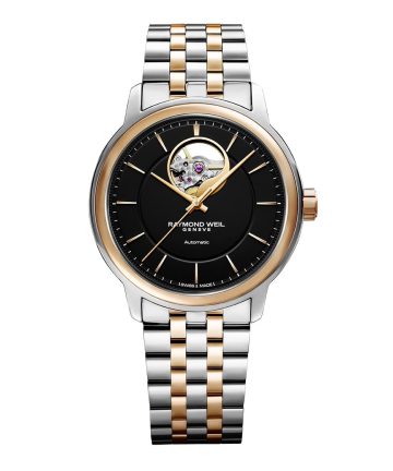Raymond Weil Maestro Men's Automatic Visible Balance Wheel Two-Tone Bracelet Watch 40mm - 2227-SP5-20021