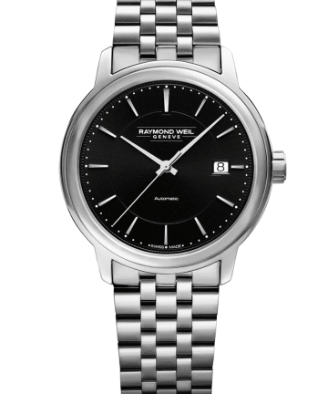 Raymond Weil Maestro Men's Black Dial Automatic Watch 39.5 mm - 2237-ST-20011
