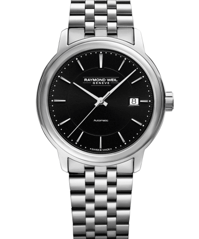 Raymond Weil Maestro Men's Black Dial Automatic Watch 39.5 mm - 2237-ST-20011
