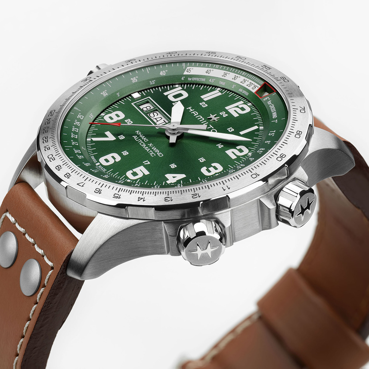 Hamilton Khaki Aviation X-Wind Day Date Auto 45mm - H77735560 - Bilde 4