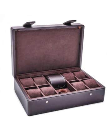 Leanschi 9 slot box with tools and magnifier