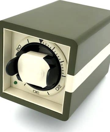 Leanschi single watch winder/green-beige