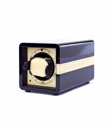 Leanschi Single watchwinder | Sport Edition Black & Ivory