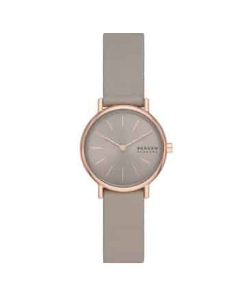 Skagen Signatur Lille Two-Hand Greystone Lite Leather Watch - SKW3060