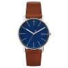 Skagen Signatur Medium Brown Leather Watch - SKW6355