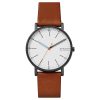 Skagen Signatur Medium Brown Leather Watch - SKW6374