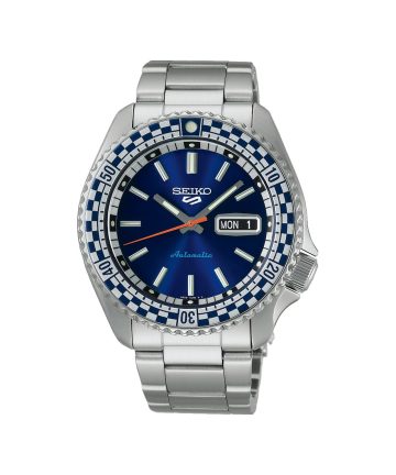 Seiko 5 Sports Petrol Blue ‘Checker Flag’ Special Edition - SRPK65K1