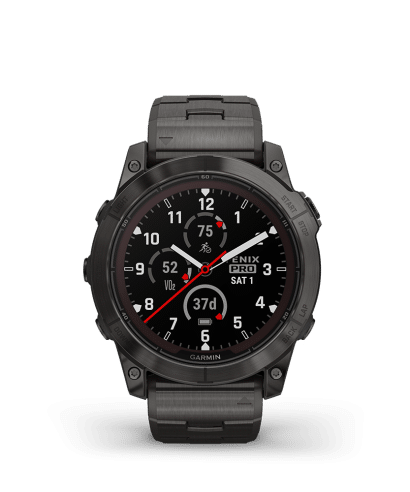 Garmin fēnix 7X Pro – Sapphire Solar Edition, Carbon Gray, Metal band